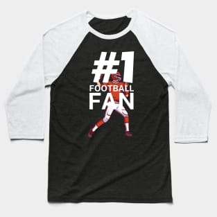 #1 Football fan Baseball T-Shirt